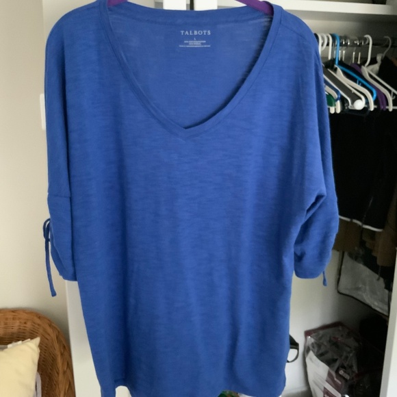 Talbots 3/4 sleeve tunic  top NWOT - Picture 3 of 3